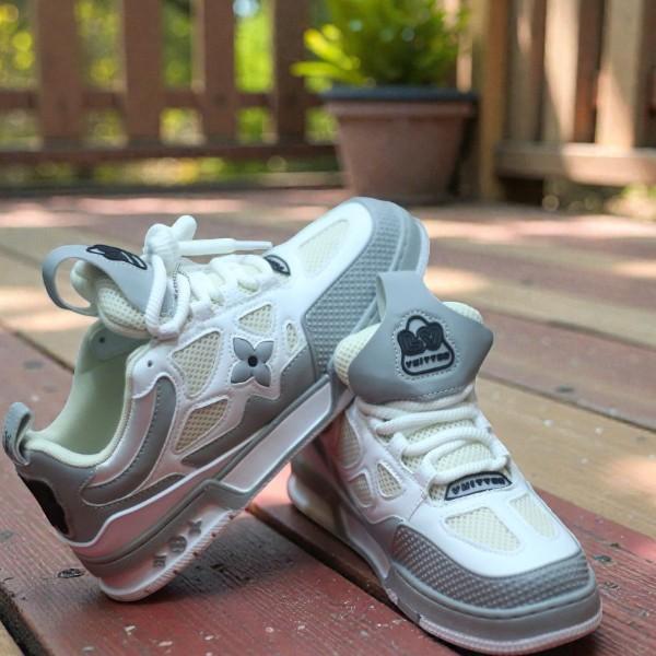 LV Skate Sneaker White Grey